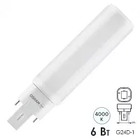 Светодиодная лампа Ledvance DULUX D13 LED 6W/840 230V EMG24D-1