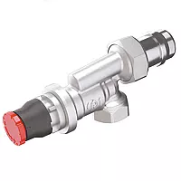 Угловой осевой термостатический клапан R415DB R415DBX033 Ду 15 Giacomini