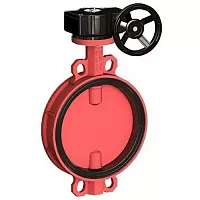 Затвор поворотный дисковый чугун VPI4448R2C-08EP Ду 100 Ру16 Tecofi