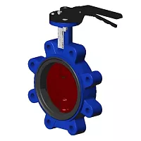 Затвор поворотный дисковый чугун VPI4648-02EP Ду 300 Ру16 Tecofi